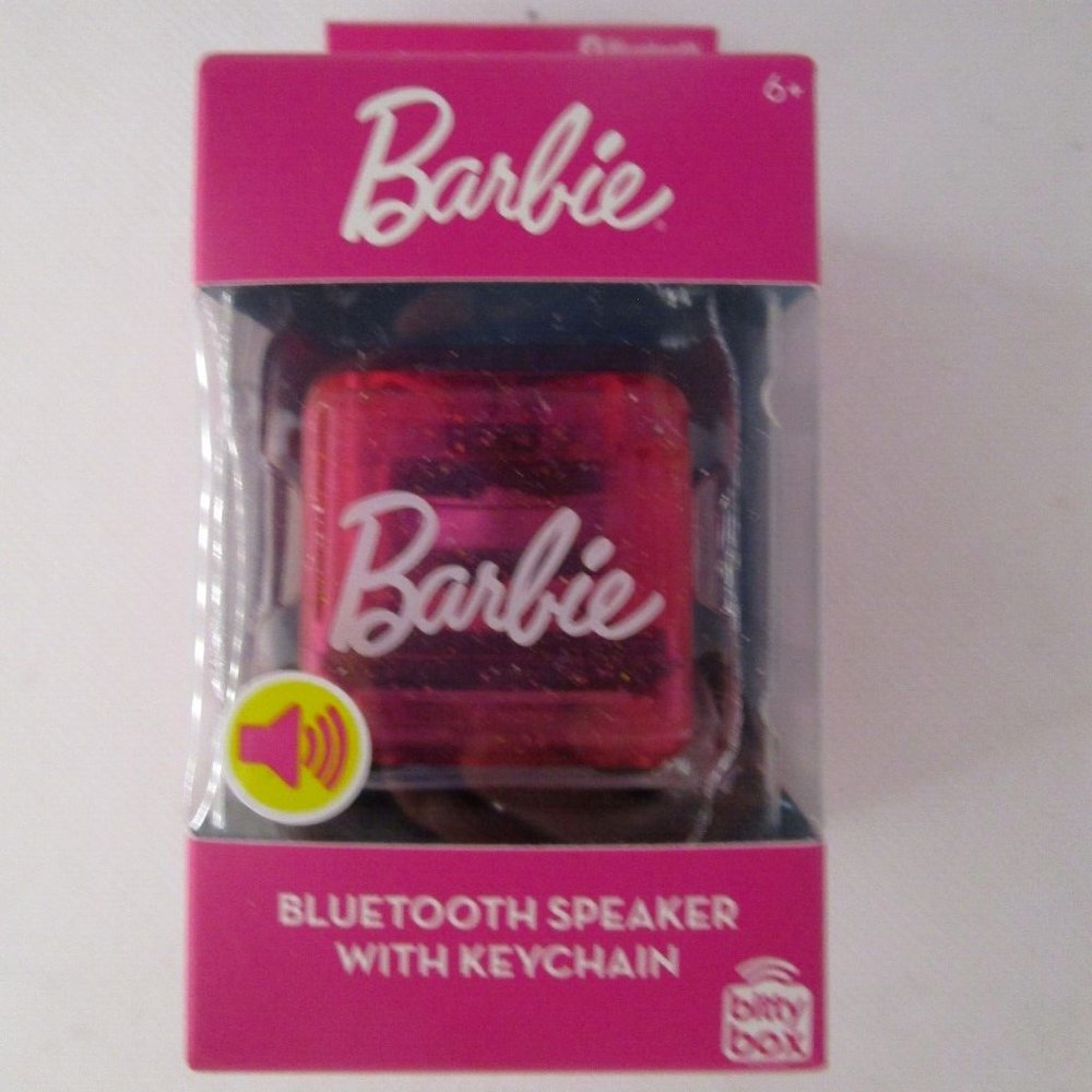 BARBIE Bitty Box,  Bluetooth Speaker With Keychain, NIB